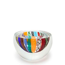 Bowl Drop Hippie Murano Style Art Glass