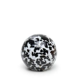 Small Ball Paperweight Multicolor Black and White Murano Style Art Glass