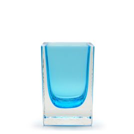 Pencil Holder Aquamarine Murano Style Art Glass