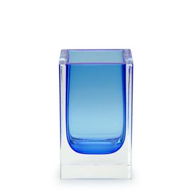 Pencil Holder Blue Murano Style Art Glass