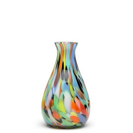 Small Glass Vase 66 Multicolor Colored Murano Style Art Glass