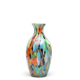Small Glass Vase 67 Multicolor Colored Murano Style Art Glass
