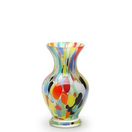 Small Glass Vase 78 Multicolor Colored Murano Style Art Glass