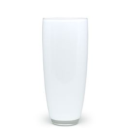 Glass Vase AD3 White Murano Style Art Glass