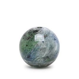 Small Glass Vase Ball Planet Earth Murano Style Art Glass