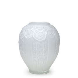Glass Vase Vintage Aesthetics Cachepot model Milky White Murano Style Art Glass