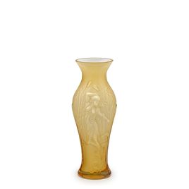 Glass Vase Vintage Aesthetic Nona model Milky Amber Murano Style Art Glass