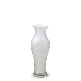 Glass Vase Vintage Aesthetic Nona model Milky White Murano Style Art Glass