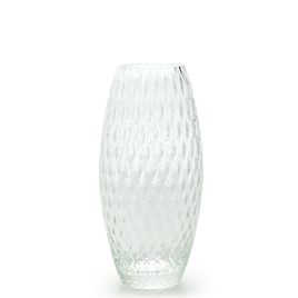 Glass Vase Olive Large Baloton Transparent Murano Style Art Glass