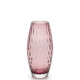 Glass Vase Olive Small Baloton Purple Murano Style Art Glass