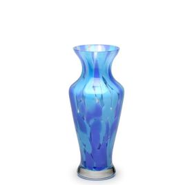Small Glass Vase 77 Multicolor Blue and Aquamarine Murano Style Art Glass
