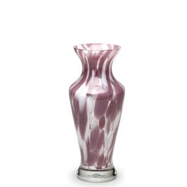 Small Glass Vase 77 Multicolor White and Purple Murano Style Art Glass