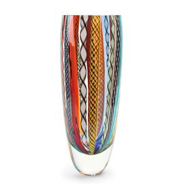 Glass Vase 72 MS Hippie Murano Style Art Glass