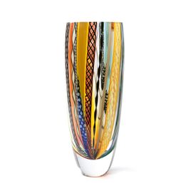 Glass Vase 72 MS Hippie Murano Style Art Glass