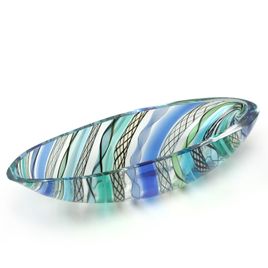 Small Blue and Green Hippie Canoe | Cá d'Oro