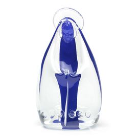 Our Lady Blue Murano Crystals Cadoro